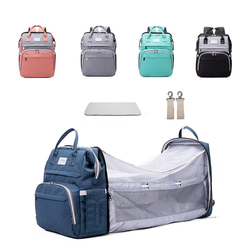 Baby Bag Nappy Backpack With Removable Mosquito Net