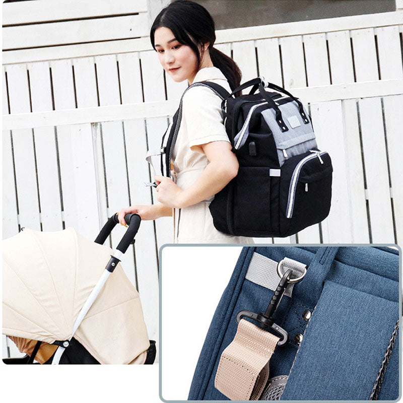 Baby Bag Nappy Backpack With Removable Mosquito Net